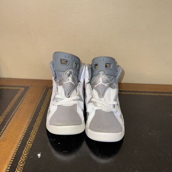 Nike Air Jordan 6 Retro Cool Grey DV3605-100 Ps Preschool Boys Kids Size 12C - Picture 2 of 5